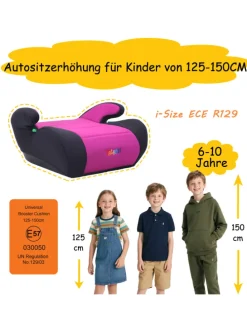 Kindersitzerhöhung ECE R129/03 – Sitzerhöhung für Kinder von 125–150 cm