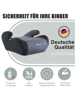 Kindersitzerhöhung ECE R129/03 – Sitzerhöhung für Kinder von 125–150 cm