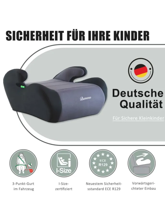 Kindersitzerhöhung ECE R129/03 – Sitzerhöhung für Kinder von 125–150 cm