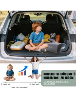 Kindersitzerhöhung ECE R129/03 – Sitzerhöhung für Kinder von 125–150 cm