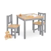 Kindersitzgruppe Fenna, grau/natur, 3-tlg.