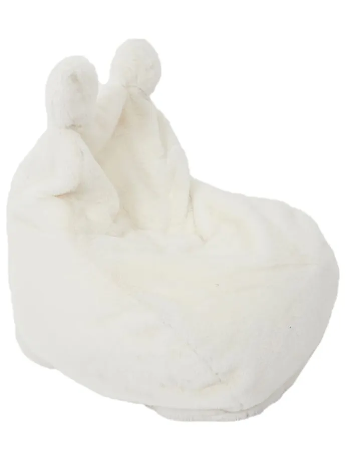 Kindersitzsack in Weiß - (B)40 x (H)54 x (T)50 cm