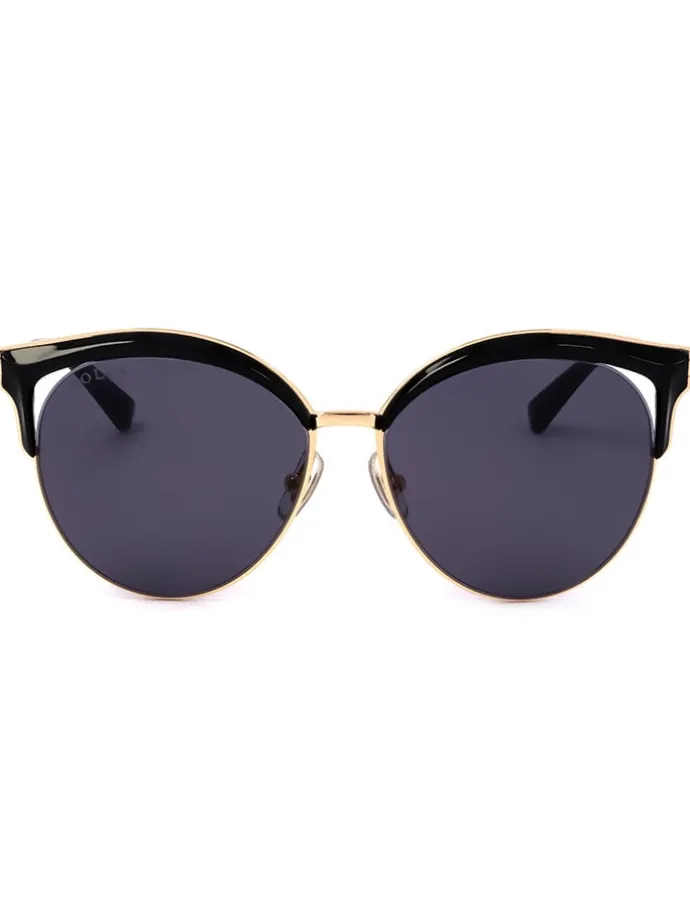 Kinder-Sonnenbrille in Gold/ Schwarz