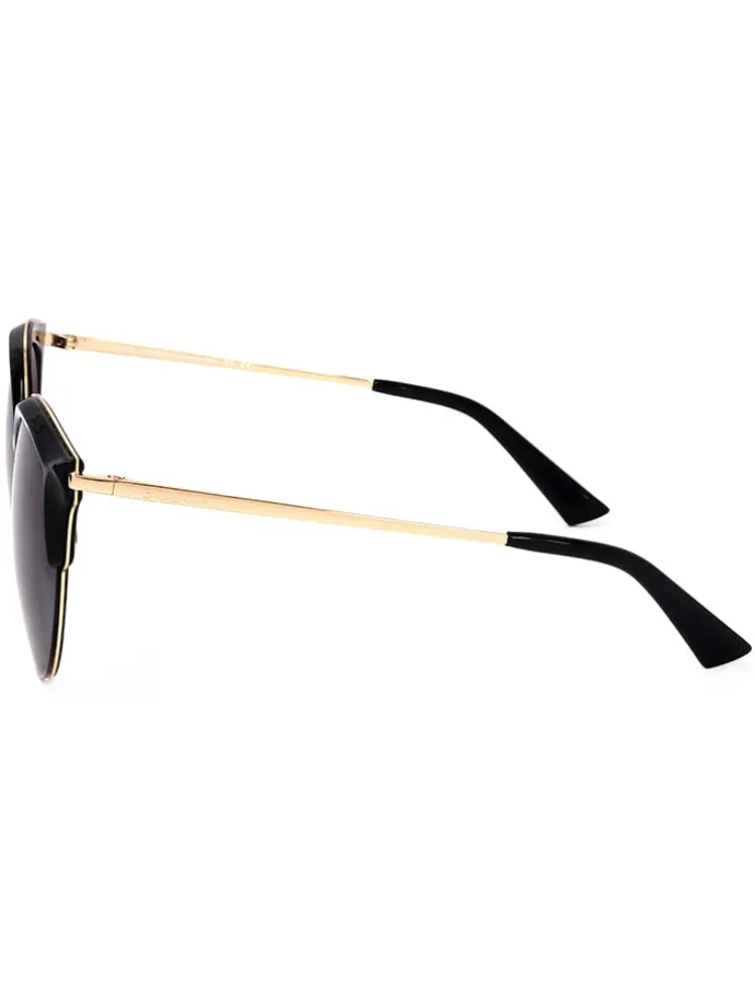 Kinder-Sonnenbrille in Gold/ Schwarz