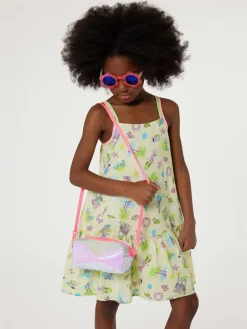 Kinder-Sonnenbrille in Pink/ Weiß