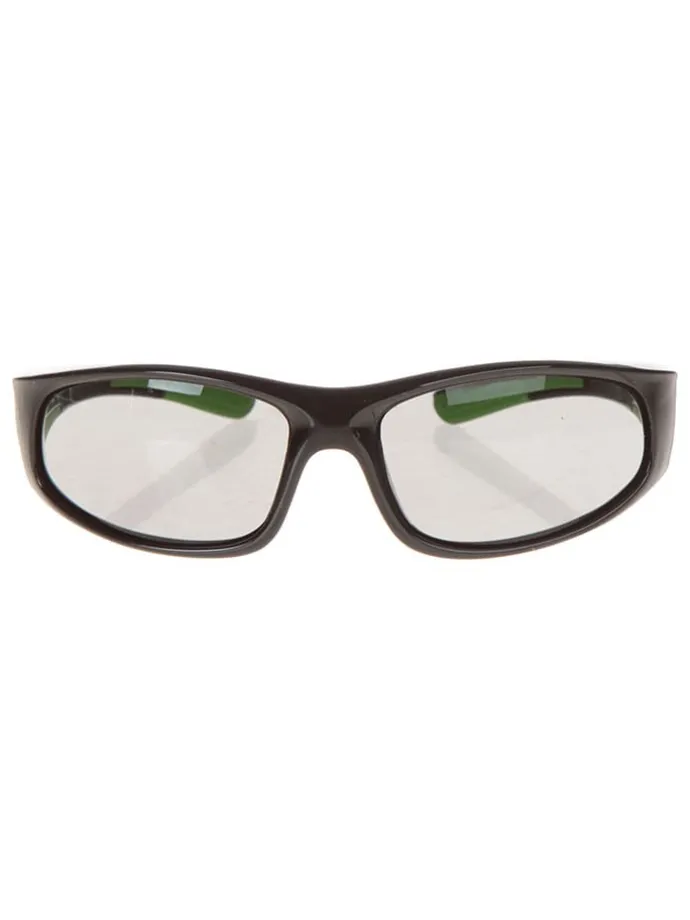 Kinder-Sportbrille "Flexxy Junior" in Schwarz-Grün/ Grau