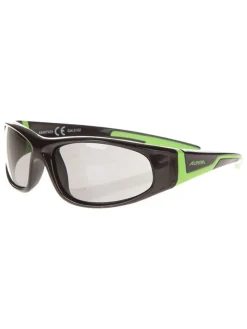 Kinder-Sportbrille "Flexxy Junior" in Schwarz-Grün/ Grau