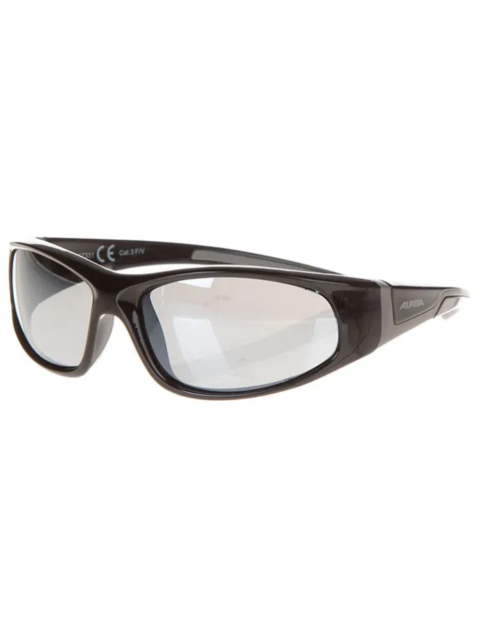 Kinder-Sportbrille "Flexxy Junior" in Schwarz-Grau/ Grau