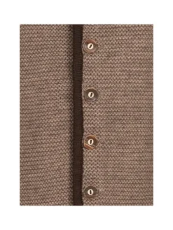 Kinderstrickjacke Langarm Ignaz Bua in Braun