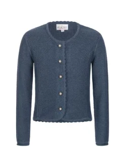 Kinderstrickjacke Yvonne in Blau