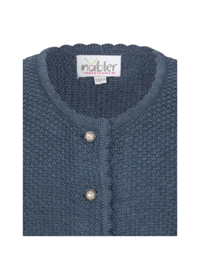 Kinderstrickjacke Yvonne in Blau