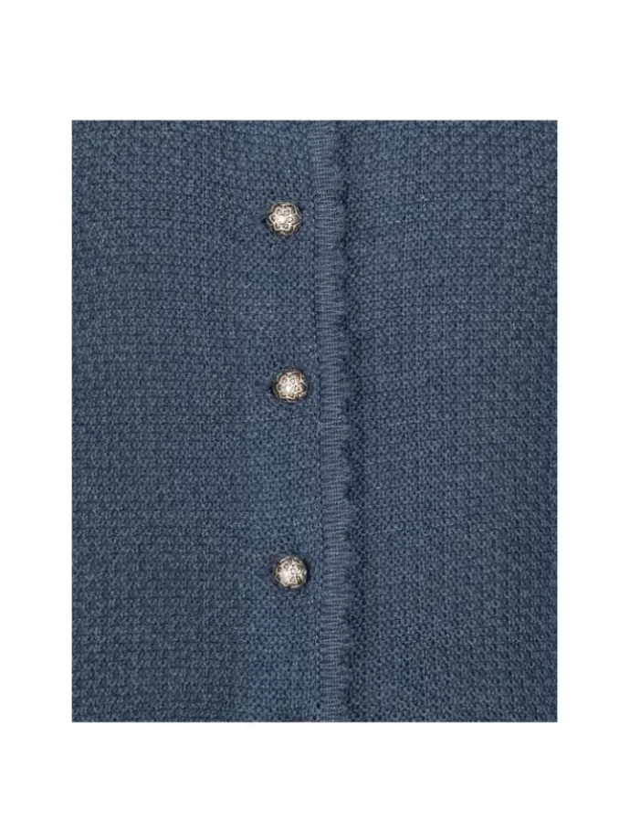 Kinderstrickjacke Yvonne in Blau