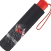 Kinder-Taschenschirm Regenschirm mit reflektierenden Streifen Red Racer schwarz