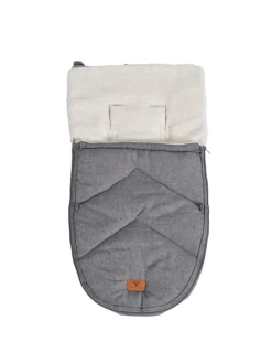 Kinderwagen Fußsack Luxe in grau