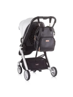 Kinderwagentasche, Rucksack in schwarz