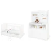 Kinderzimmer-Set Florentina extrabreit inkl. extrabreitem Regalaufsatz, 3-t…