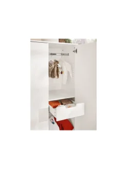 Kinderzimmer-Set Juna breit groß mit Windeleimerauszug, 4-tlg.