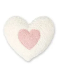 Kirschkern-Bio-Wärmekissen, rosa Herz, Made in Germany, Größe ca. 23 x 22 cm