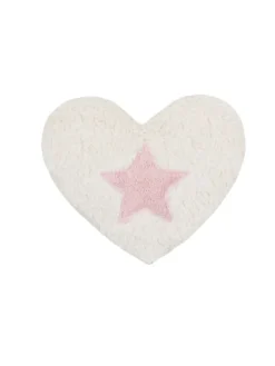 Kirschkern-Bio-Wärmekissen, rosa Stern, Made in Germany, Größe ca. 23 x 22 cm