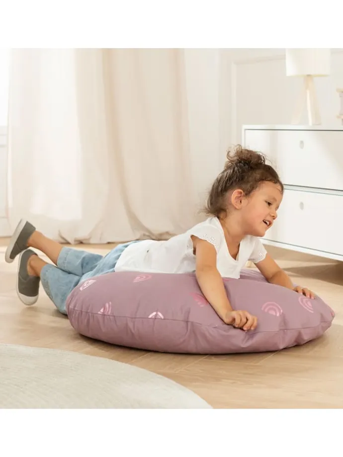 Kissen Bodenkissen Sitzkissen "rainbow" 80 cm incl. Füllung