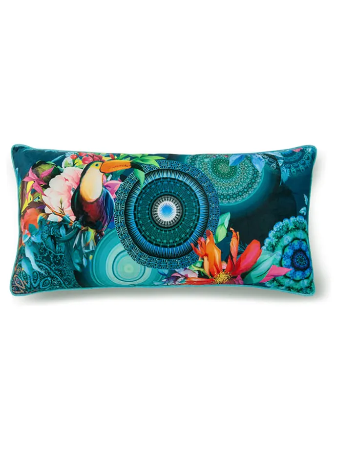 Kissen "Cailani" in Hellblau/ Bunt