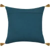 Kissen "Uniola" in Bunt/ Dunkelblau - (L)45 x (B)45 cm