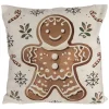 Kissenhülle in Beige/ Braun - (L)45 x (B)45 cm