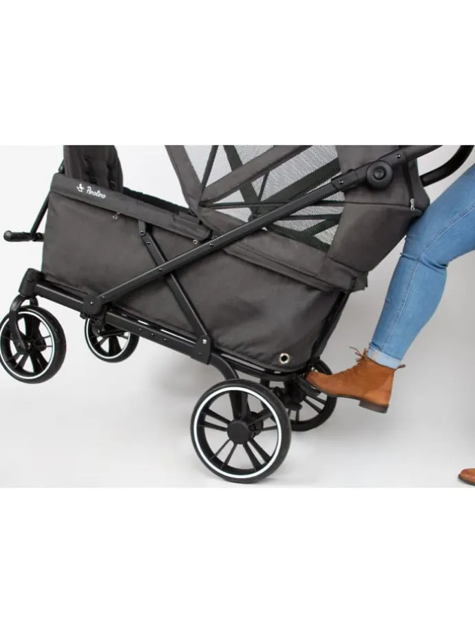 Klappbollerwagen Cruiser in Grau, 116 x 64 x 64 cm