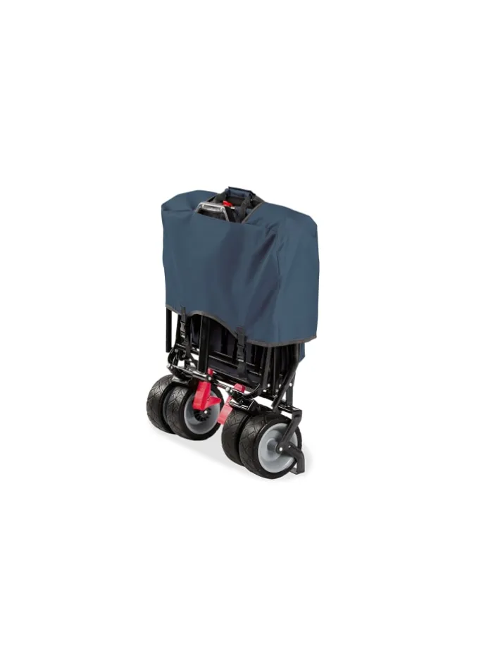 Klappbollerwagen Paxi dlx Comfort mit Bremse in Blau, 134 x 59 x 102 cm