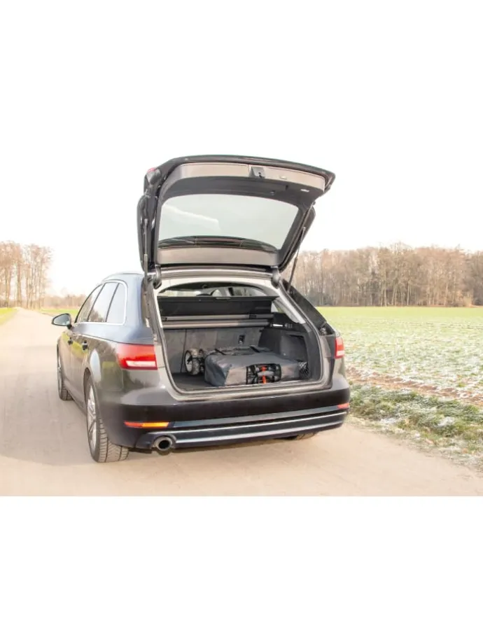 Klappbollerwagen Paxi dlx Comfort mit Bremse in Blau, 134 x 59 x 102 cm