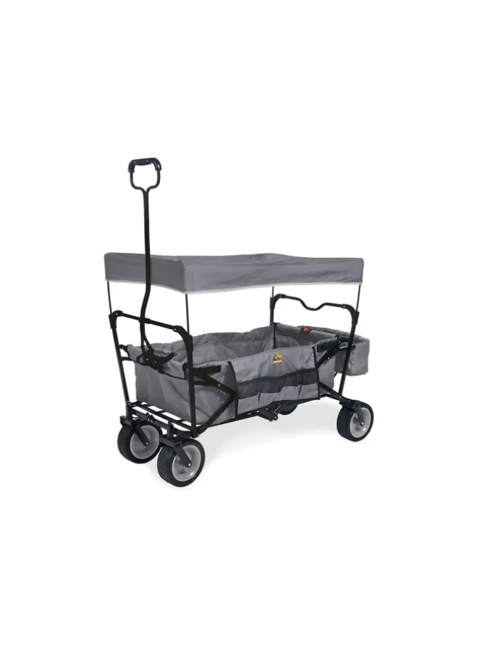Klappbollerwagen Paxi in Grau, 124 x 59 x 102 cm
