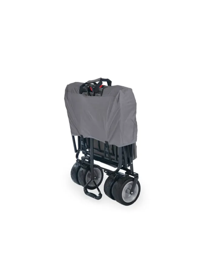 Klappbollerwagen Paxi in Grau, 124 x 59 x 102 cm
