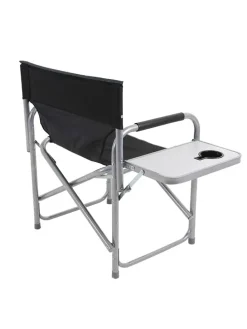Klappstuhl in Schwarz/ Silber - (B)61 x (H)78 x (T)42 cm