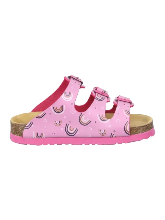 Klassische Pantoletten, Klassische Hausschuhe in pink