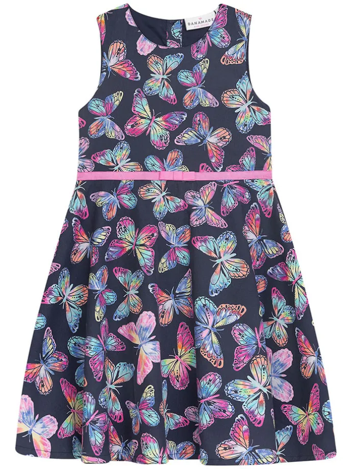 Kleid "Doceana" in Dunkelblau/ Rosa
