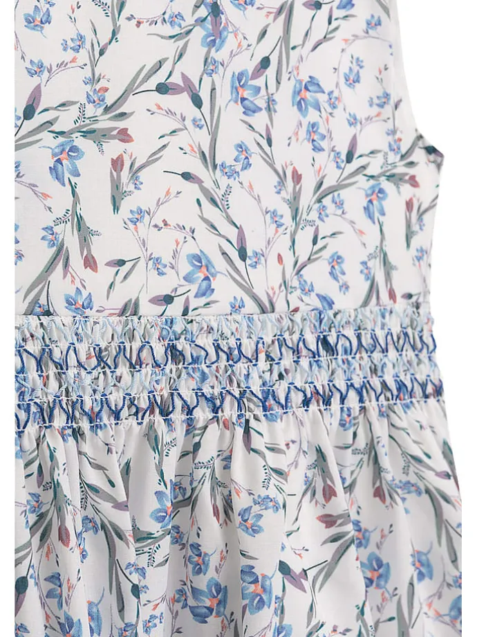 Kleid "Dpadme" in Blau/ Weiß