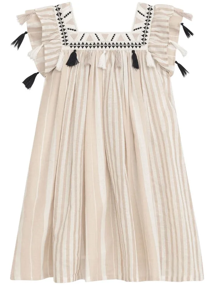 Kleid "Dqamar" in Beige