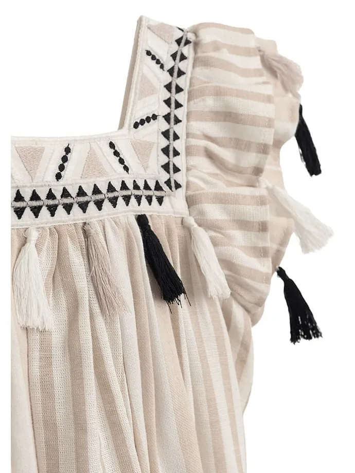 Kleid "Dqamar" in Beige