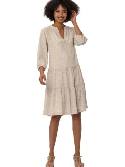 Kleid in Beige