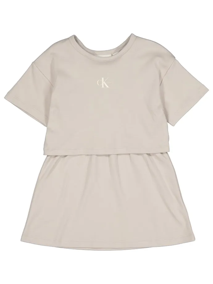 Kleid in Beige