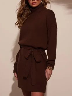 Kleid in Braun
