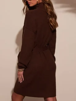 Kleid in Braun