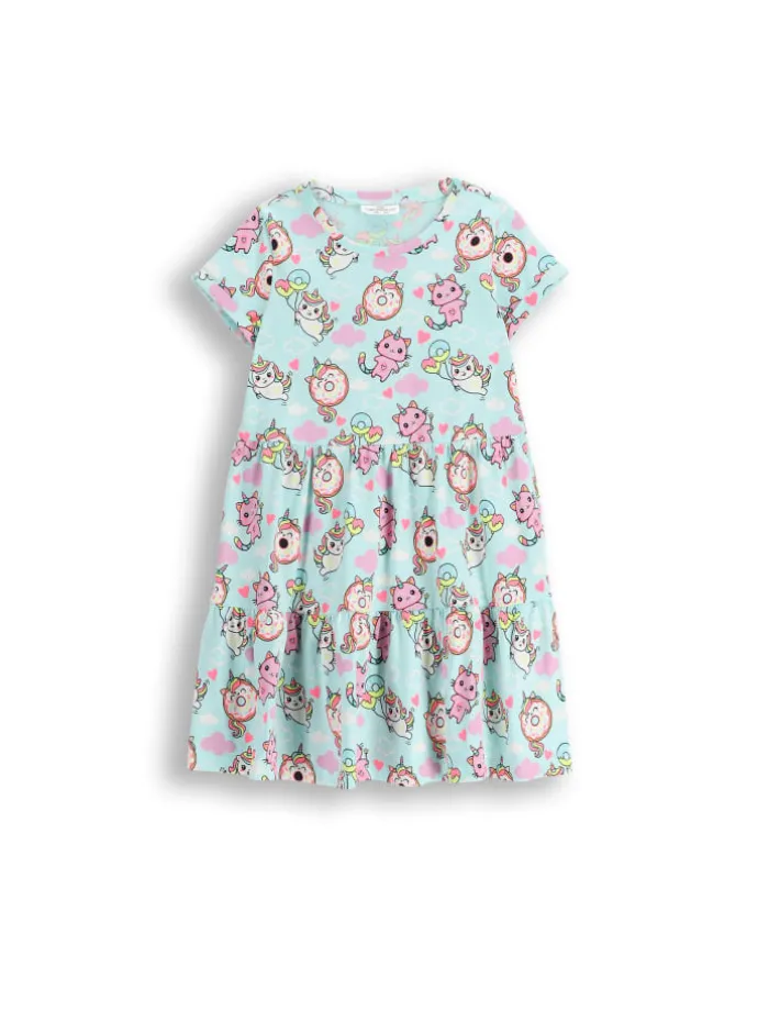 Kleid in bunt