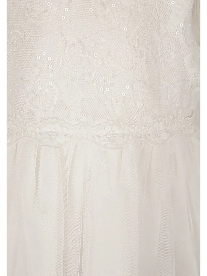 Kleid in Creme