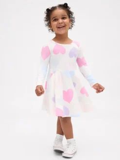 Kleid in Creme