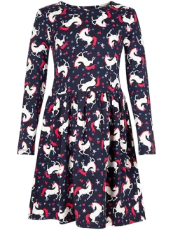 Kleid in Dunkelblau