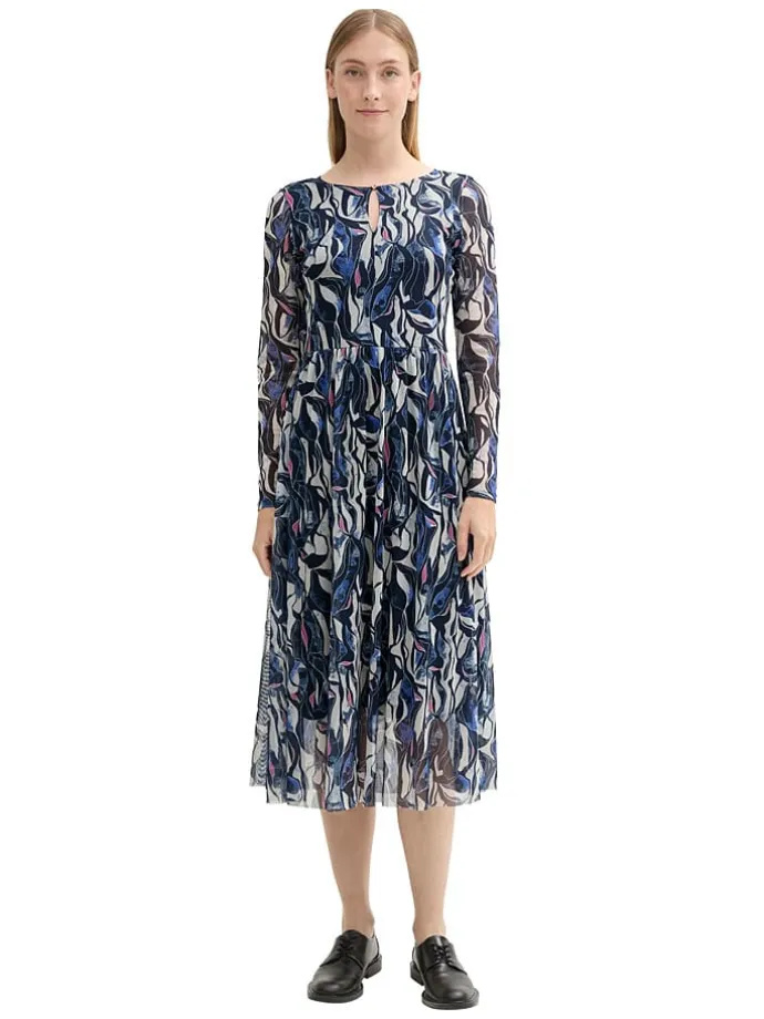 Kleid in Dunkelblau