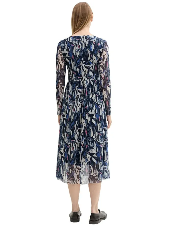 Kleid in Dunkelblau