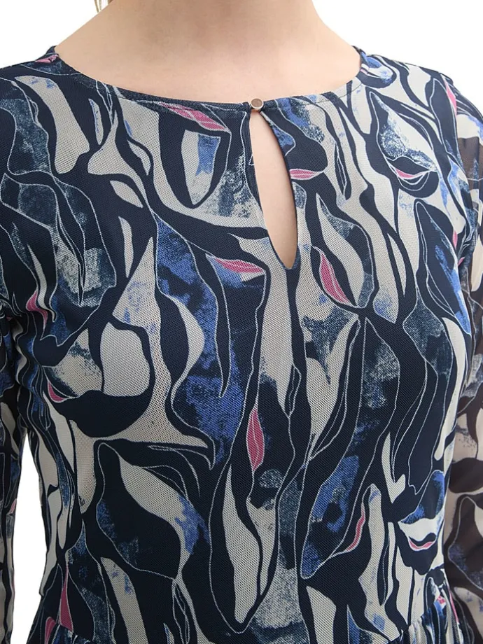 Kleid in Dunkelblau