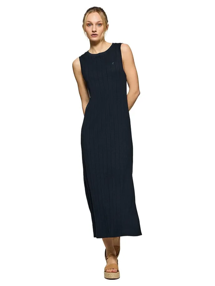Kleid in Dunkelblau